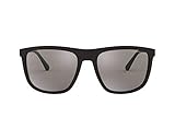  Emporio Armani Herren Sonnenbrille 0EA4124, Schwarz (Matte Black), 57