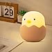 Produktbild Lightzz Nachtlicht für Kinder, Süße Eierschale-Nachttischlampe aus Silikon für Kinderzimmer, Touch-Steuerung und Dimmbar Baby Stilllicht, Geburtstags und Weihnachtsgeschenke für Kinder