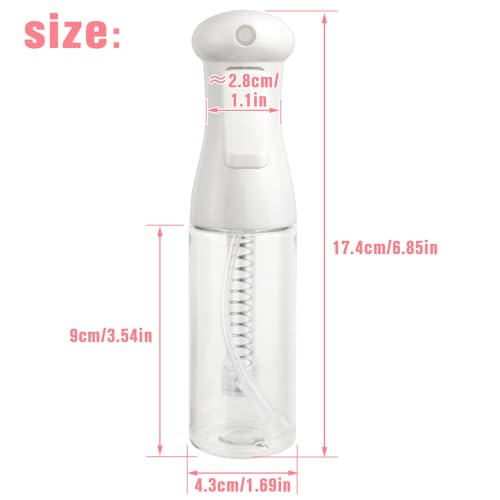 Continuous Travel Spray Bottle,Hair Small Spray Bottl e,Plants Water Spray Mist Bottle,Ultra-Fine Spray Bottle for Hair,Skincare, Plant Care, Pet Grooming, Cleaning(100 ML White)-Christmas