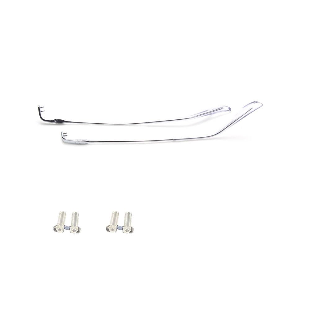QYAJS 1 Pair Metal Frame Arms Rimless Glasses Legs Glasses Replacement Temple Eyewear Frame Temple (Silver)