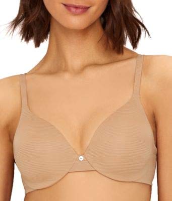 Hanes Women's Hanes Ultimate T-shirt Soft Foam Underwire Bra, -nude stripe, 36DD