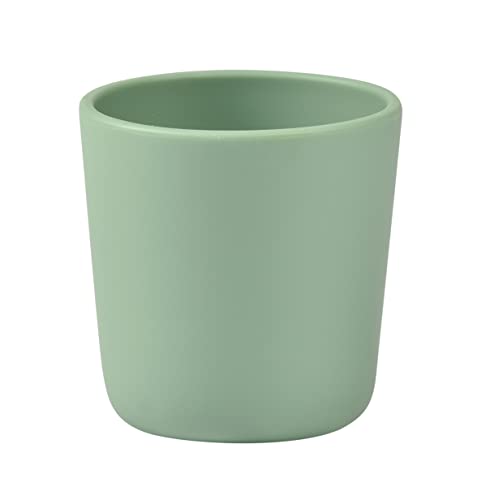 BÉABA, Verre/Tasse apprentissage pour Enfant/Bébé, 100% silicone, Matière Douce et très résistante, Compatible micro-onde, Vert Sauge