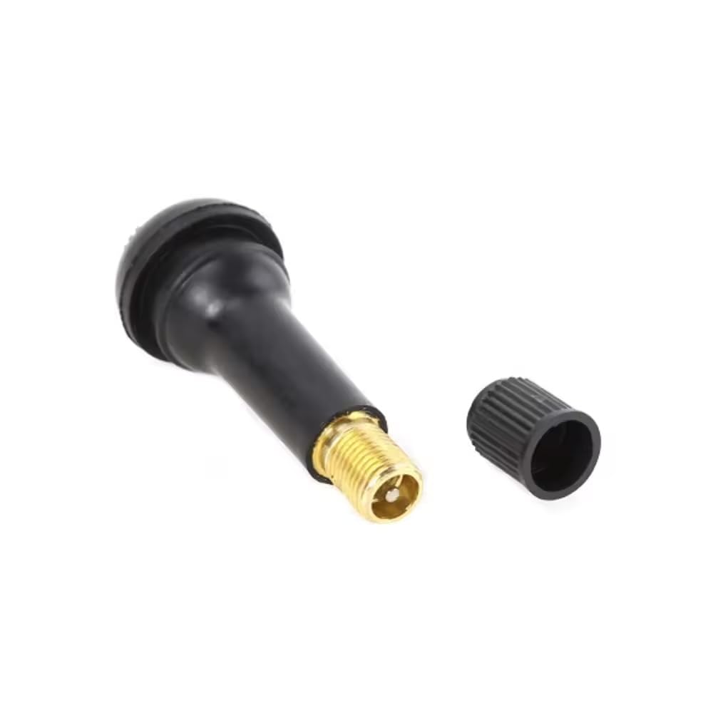 Valvole Gomma TR413 Per Pneumatici Auto - Confezione 100 Pezzi, Stelo In Ottone, Produzione Tedesca
