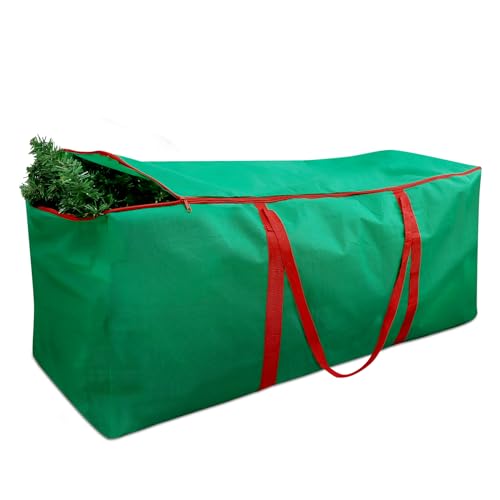 Saco de armazenamento para árvores de Natal - 122 x 38 x 51 cm bolsa para árvore de Natal para árvores artificiais, ornamentos e decorações