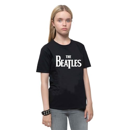 The Beatles Childrens/Kids Drop Logo T-Shirt (5-6 Years) (Black)