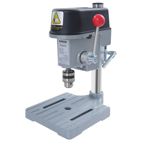 Bench Drill, 340W Portable Pillar Drill Press Industrial Bench Pillar, 3 Levels of Speed Regulation