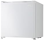 Danby DCR016A3WDB 1.6 Cu. Ft. Compact Refrigerator, Energy Star Mini Fridge with Freezer, Reversible Door & CanStor Beverage Dispenser, White