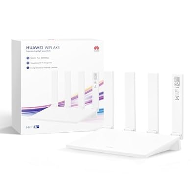 HUAWEI AX3 New Enrutador  Wi-Fi 6 Plus de Banda Dual de 3000 Mbps  4 Puertos GE WAN/LAN Adaptables Automáticamente  Amplia Cobertura  Diagnóstico Visualizado  Idóneo para Juegos Xbox/PS5/Steam y 8K