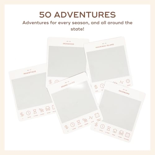 Image of Michigan Adventure Bucket List: 50 Scratch-Off Cards for Outdoor Activities, Tourist Attractions, and Road Trips - Perfect Travel Gift and Guide for Exploring