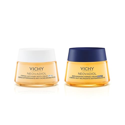 Vichy Neovadiol Crema Rassodante Anti-Macchie SPF50 50 ml + Neovadiol Post-Menopausa Crema Notte 50 ml | Trattamento Viso Giorno & Notte