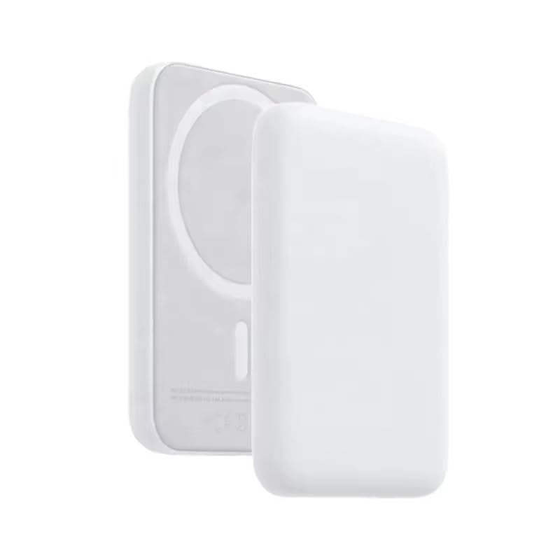 Caricatore Wireless Magnetico 15W, Tecnologia di Dissipazione del Calore a Grafene, Controllo della Temperatura in Tempo Reale, Bianco