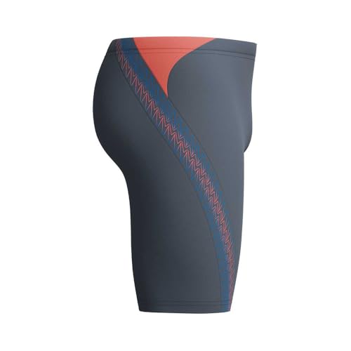 Speedo Herren Hyperboom Splice Schwimmhose | Schnell trocknend | Training | Fitness | Chlorbeständig Schwimmbekleidung, Schwarz/Neon Coral, 32