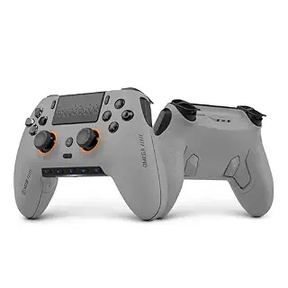 SCUF OMEGA PS5 Wireless Performance Controller – Light Gray | Officially Licensed, 11 Custom Inputs, Instant Triggers, Low Latency, TMR Durable Thumbsticks – Windows PC Compatible