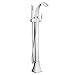 Moen 695 Voss Collection One Handle Freestanding Floor Mount Tub Filler with Handshower, Chrome