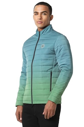 Image of Peter England Men's Nylon Standard Length A-Line Coat