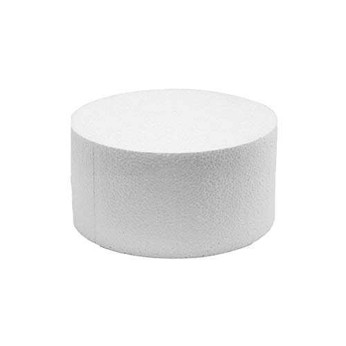Global Sugar Art 9 x 6 Inch Cake Dummy Styrofoam Fake Cake for Decorating Display & Practice (Multiple Sizes Avail)
