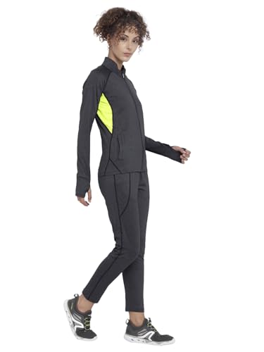 Image of CHKOKKO Women Sports Zipper Running Winter Track Suit Set
