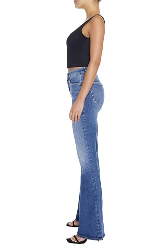 Forever 21 Women's Curvy High-Rise Flare Jeans4