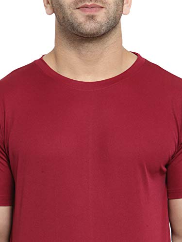 Image of AWG ALL WEATHER GEAR Men's Round Neck Half Sleeves, Lightweight Quick Dry Regular Dry Fit Sports T-shirt