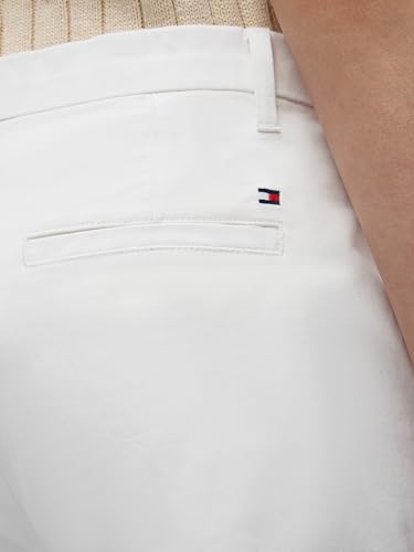 Image of Tommy Hilfiger Women's Twill Slim Chino Pants with Stretch Mid Rise Ankle Pants