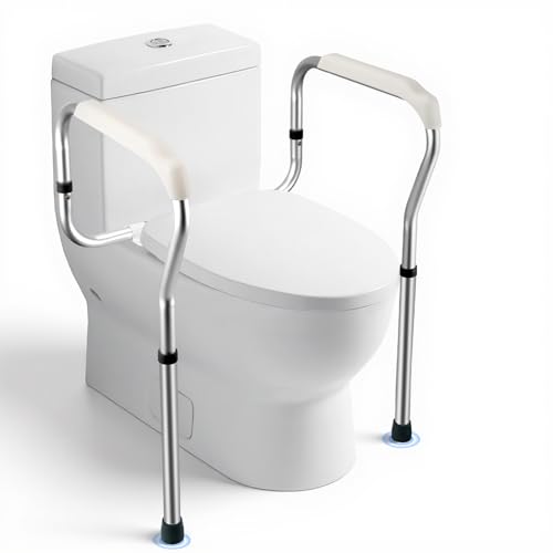 VIHBRAI Aufstehhilfe Toilette für Senioren,Toilettensitzerhöhung 65-75...