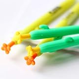 Material del cuerpo:Plástico HAOXUEI Lápiz 1 Unid Creativo Simple Cactus De Silicona Suave Lápiz Mecánico De Escritura Material Escolar Papelería Estudiantil