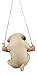 Ebros Gift Adorable Lifelike Teacup Pug Puppy Dog Macrame Branch Hanger 5.5