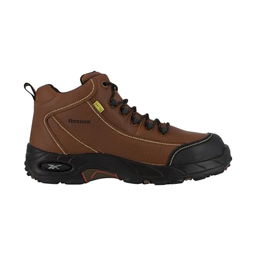 Reebok Work Men's Tiahawk Comp Toe Comfort Work Boot Met Guard Brown - 9 Medium