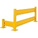 Global Industrial Steel Guard Rail, 2-Rib, 2'L, Yellow