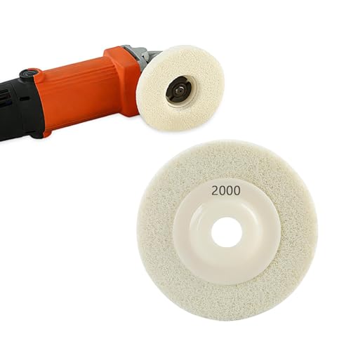Almohadillas de de fibra de esponja | Almohadillas de para lijado en, hoja de de fibra de esponja blanca para renovación de piedra, estructura de malla abierta