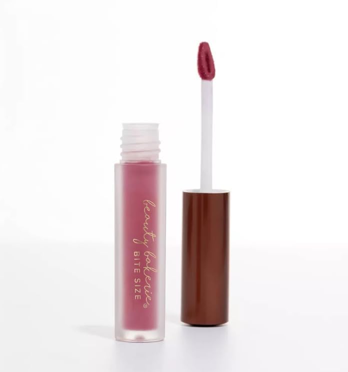 Beauty Bakerie Bitesized Lip Whip Liquid Lipstick for Women, Hydrating Moisturizer Lip Gloss Lip Tint, Long Lasting Waterproof Lip Stain Matte or Metallic, 2.5mL, Cranberry Stiletto