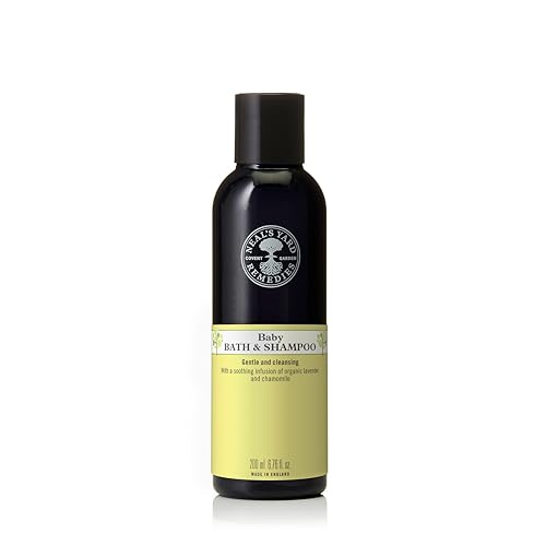 Neal's Yard Remedies Baby Bath & Shampoo, Body Wash Suitable For Newborns, With Lavender & Chamomile, Vegan & Cruelty-Free, 200ml