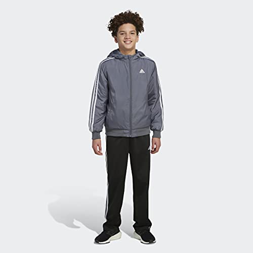 Image of adidas boys Zip Front Classic Bomber Hooded Jacket