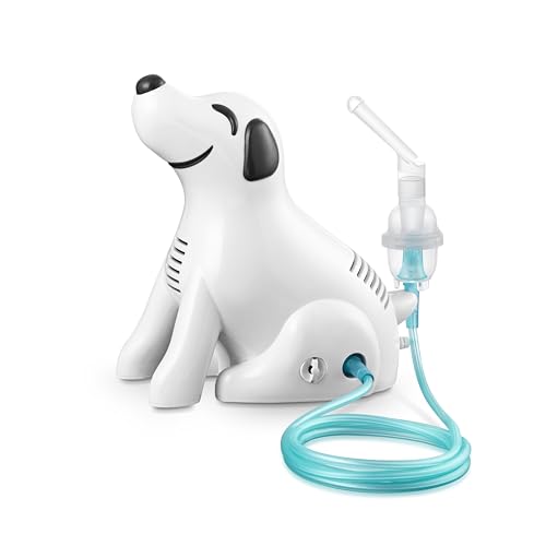 E.M.Y. Design DOCTOR DOGGY - Aerosol per Bambini e Adulti, Dispositivo Medico Classe IIa, Certificato CE e FDA, Nebulizzatore a Pistone Potente con Accessori e Borsa