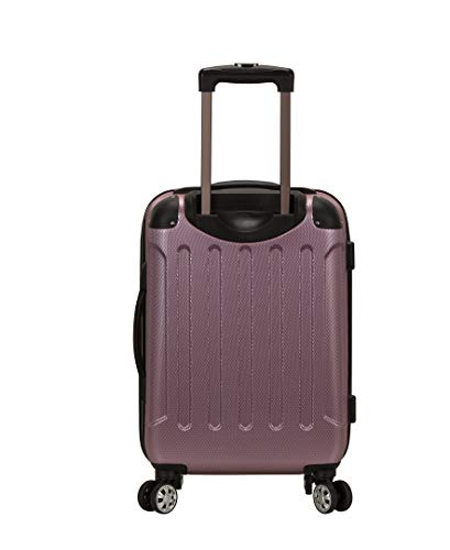 Image of Rockland London Hardside Spinner Wheel Luggage, Pink, 3-Piece Set (20 /24 /28)