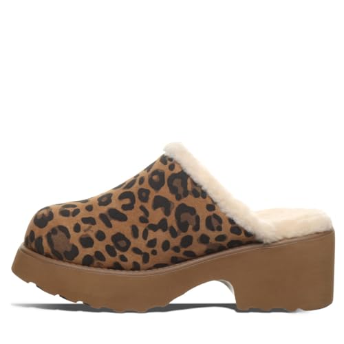 BEARPAW Women's Marnie Tobacco Leopard Slipper Size 102