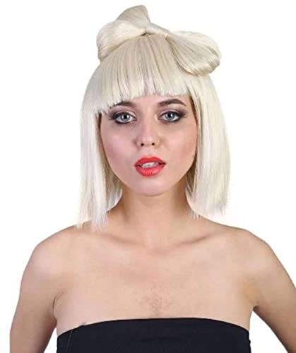 Gaga Blonde Bow Wig HW-1826