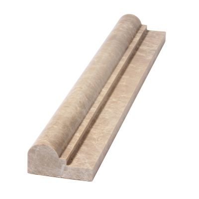 Light Emperador Marble 2x12 Ogee Chair-Rail Moulding