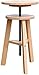 THj Tabouret de Peinture relevable en hêtre chevalet d'art Studio d'artiste maître Tabouret de Dessin Rotatif en Bois spécial