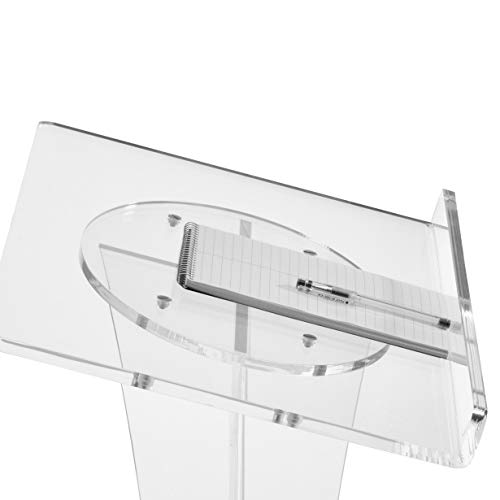 Oklahoma Sound 471 Acrylic Curved Lectern, Clear