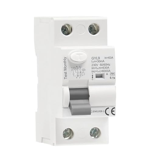 Interruptor diferencial de CA tipo GYL9 2P 40A 100mA para carril modular DIN