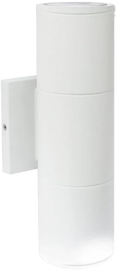 Nuvo 62/1143R1 Two Light Outdoor Wall LED Up-and-Down Sconce, 20W/120-277V, White, Large