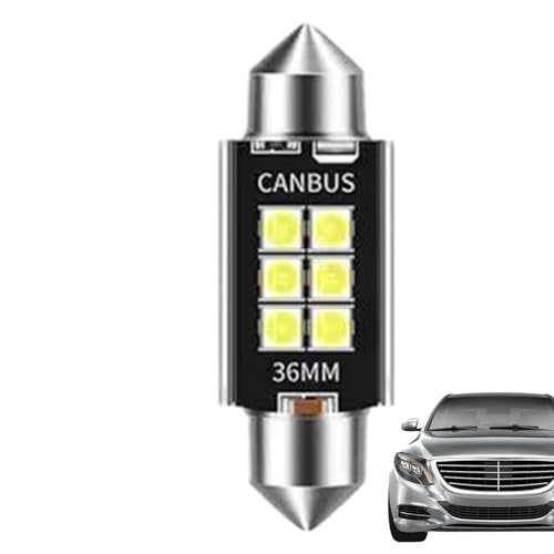 Genérico Luz de techo para automóvil, Luz de techo interior - Lámpara de lectura de luz de LED de repuesto para interior de coche, de LED para bombillas interiores, luces de mapa tipo, se adapt