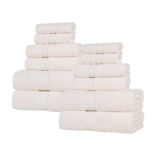 Serviettes en coton bio absorbantes serviettes de bain et essuie-mains