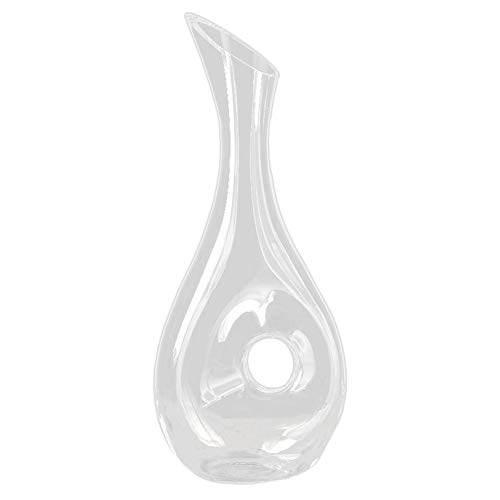 wiianoxd Decantador de vino de calidad, diseño de caracol, jarra de vino tinto sin plomo, decantador de vidrio superior aireador de vino, escanciador