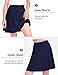 KEREDA Girls Uniform Skirts with Undershorts Casual High Waist Stretchy A-Line Skirts Soft Skorts Fashion Clothes Navy 11-12 Years