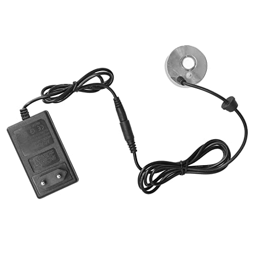 Yctze Generador de Niebla para Fonte, Generador de Niebla de Aluminio, Fuente de Niebla Fría para Estanque, Rocalla, Jarrón de Peces, Brumisateur (Enchufe de la UE)