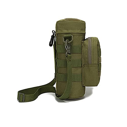 ZXNQ Pochette de Bouteille d'eau, Sac de Transporteur d'hydratation, Tactical Portable, avec bandoulière Amovible et Pochette supplémentaire, 10.6 * 4.7 * 4.7inch,E Cover