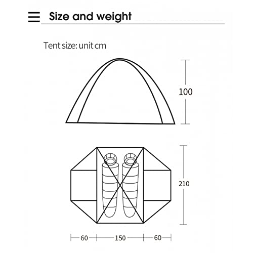 Carpa de Camping Ultra Ligera con Protección UV miniatura 4