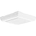 Progress Lighting P7182-30 Traditional Two Light Close to Ceiling from Squares Collection in White Finish, 9-1/2-Inch Diameter x 2-Inch Height